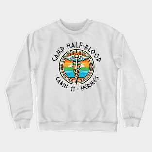 Cabin 11 -Hermes greek mythology - camp half blood Crewneck Sweatshirt